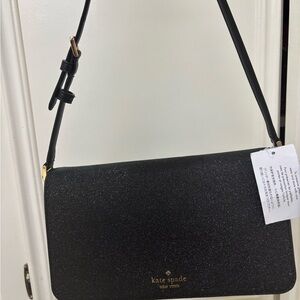 Kate Spade Glitter Black Crossbody Bag